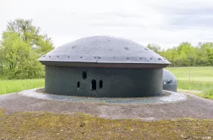 Ligne Maginot - BAMBESCH - A35 - (Ouvrage d'infanterie) - Bloc 1
La tourelle en batterie