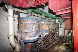 Ligne Maginot - BAMBESCH - A35 - (Ouvrage d'infanterie) - Bloc 2
Etage inférieur
Salle des filtres du bloc
