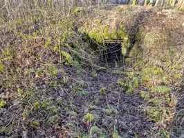 Ligne Maginot - ALTWIESERBACH 4 - (Cuve pour arme d'infanterie) - L'entrée de l'ouvrage