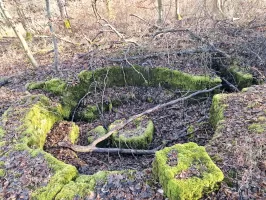 Ligne Maginot - ALTWIESERBACH 3 - (Cuve pour arme d'infanterie) - Vue d'ensemble de l'ouvrage côté opposé