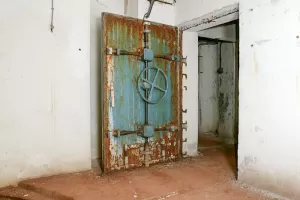 Ligne Maginot - LAVOIR - (Ouvrage d'artillerie) - Bloc 1
Porte étanche de la chambre de tir gauche