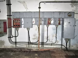 Ligne Maginot - LAVOIR - (Ouvrage d'artillerie) - L'usine électrique
Tableau basse tension