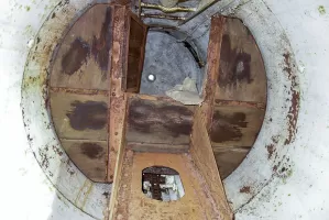 Ligne Maginot - PAS DU ROC - (Ouvrage d'artillerie) - Bloc 1
Intérieur de la cloche GFM