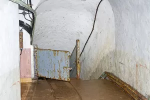 Ligne Maginot - PAS DU ROC - (Ouvrage d'artillerie) - Bloc 4
Point d'arrivée supérieur du plan incliné desservant le bloc