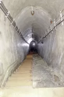 Ligne Maginot - PAS DU ROC - (Ouvrage d'artillerie) - Plan incliné descendant des blocs 1 et 2