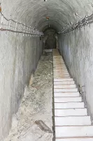 Ligne Maginot - PAS DU ROC - (Ouvrage d'artillerie) - Plan incliné montant vers les blocs 1 et 2