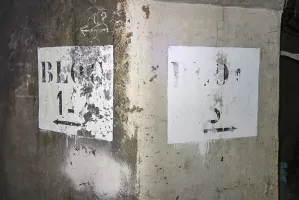 Ligne Maginot - PAS DU ROC - (Ouvrage d'artillerie) - A l'intersection des plans inclinés menant aux blocs 1, 2 et bloc 3