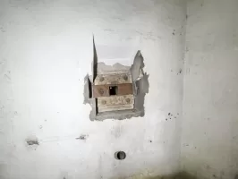 Ligne Maginot - BOIS KARRE - X12 - (Abri) - Le créneau FM de la chambre de tir ouest.