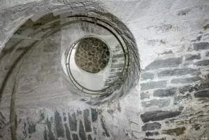 Ligne Maginot - REPLATON (QUARTIER ARC - 71° BAF) - (Position d'artillerie préparée) - Batterie C
Le magnifique escalier de liaison en colimaçon