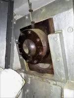 Ligne Maginot - SAINT ANTOINE - (Ouvrage d'artillerie) - Bloc 1
Etage intermédiaire
Détail de la rotule d'embrasure