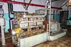 Ligne Maginot - SAINT ANTOINE - (Ouvrage d'artillerie) - L'usine électrique
Groupes électrogènes à moteur Alsthom