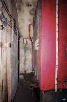 Ligne Maginot - SAINT ANTOINE - (Ouvrage d'artillerie) - L'usine électrique
Porte coulissante de sécurité de la pièce avec les réservoirs de stockage