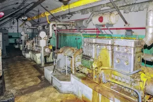Ligne Maginot - SAINT ANTOINE - (Ouvrage d'artillerie) - L'usine électrique
Groupes électrogènes à moteur Alsthom