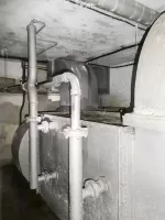 Ligne Maginot - SAINT ANTOINE - (Ouvrage d'artillerie) - Bloc EHM
Etage inférieur
Local de l'aérotherme