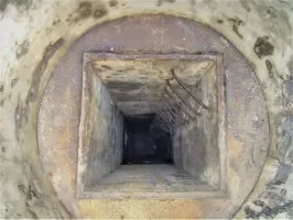 Ligne Maginot - SAINT ANTOINE 2 - (Blockhaus pour arme infanterie) - Le puits d'accès à la galerie