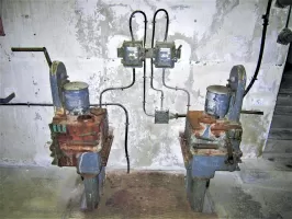 Ligne Maginot - SAINT GOBAIN - (Ouvrage d'infanterie) - Bloc 2
Norias pour mortiers de 81
Système d'alimentation des projectiles de 81 depuis le magasin de stockage et de préparation situés à l'étage inférieur