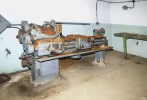 Ligne Maginot - SAPEY - (Ouvrage d'artillerie) - L'atelier Artillerie-Génie
Le tour