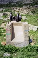 Ligne Maginot - LES ROCHILLES - (Ouvrage d'infanterie) - Le support sur lequel reposait le moteur