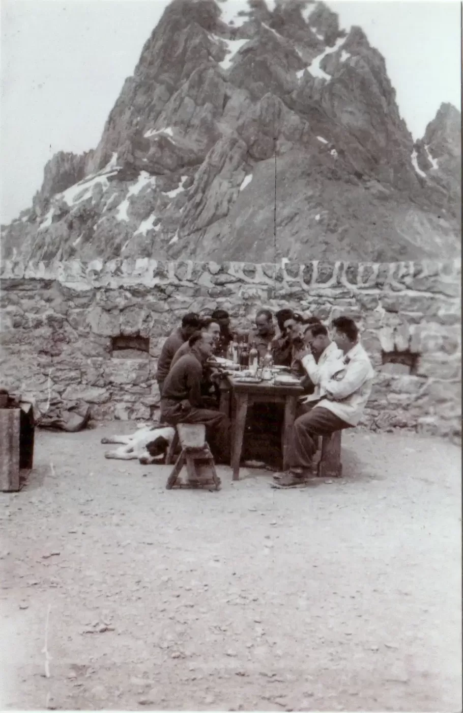 Ligne Maginot - BATTERIE DE VIRAYSSE - (Observatoire d'artillerie) - Alpins de la SES 73 ou 83bis à Viraysse en 1940 un peu avant l'attaque italienne. - Inconnu