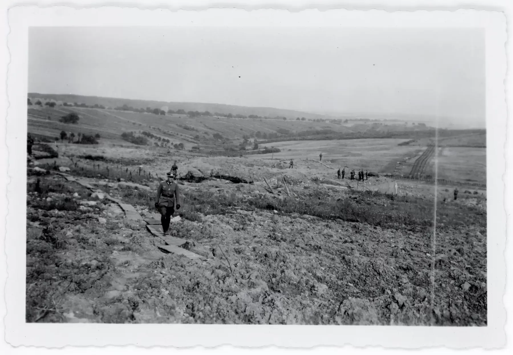 Ligne Maginot - HOCHWALD - (Ouvrage d'artillerie) - Le Hochwald Est
Vue depuis le bloc 1, le bloc 6 à l'avant plan - Inconnu