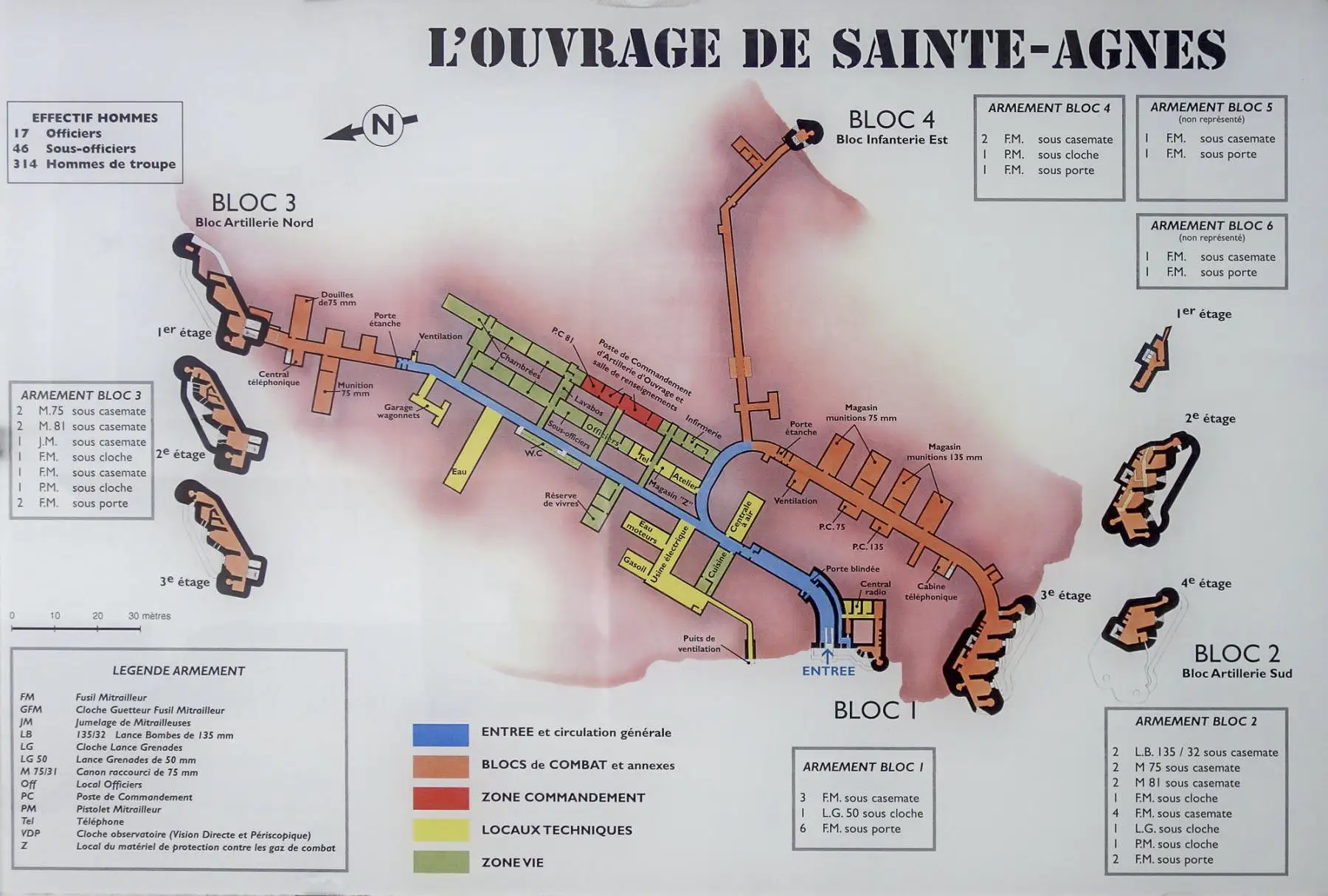 Ligne Maginot - SAINTE AGNES (SAG) - EO9 - (Ouvrage d'artillerie) - Plan de l'ouvrage
Exposé à l'entrée de l'ouvrage - Michel Teiten