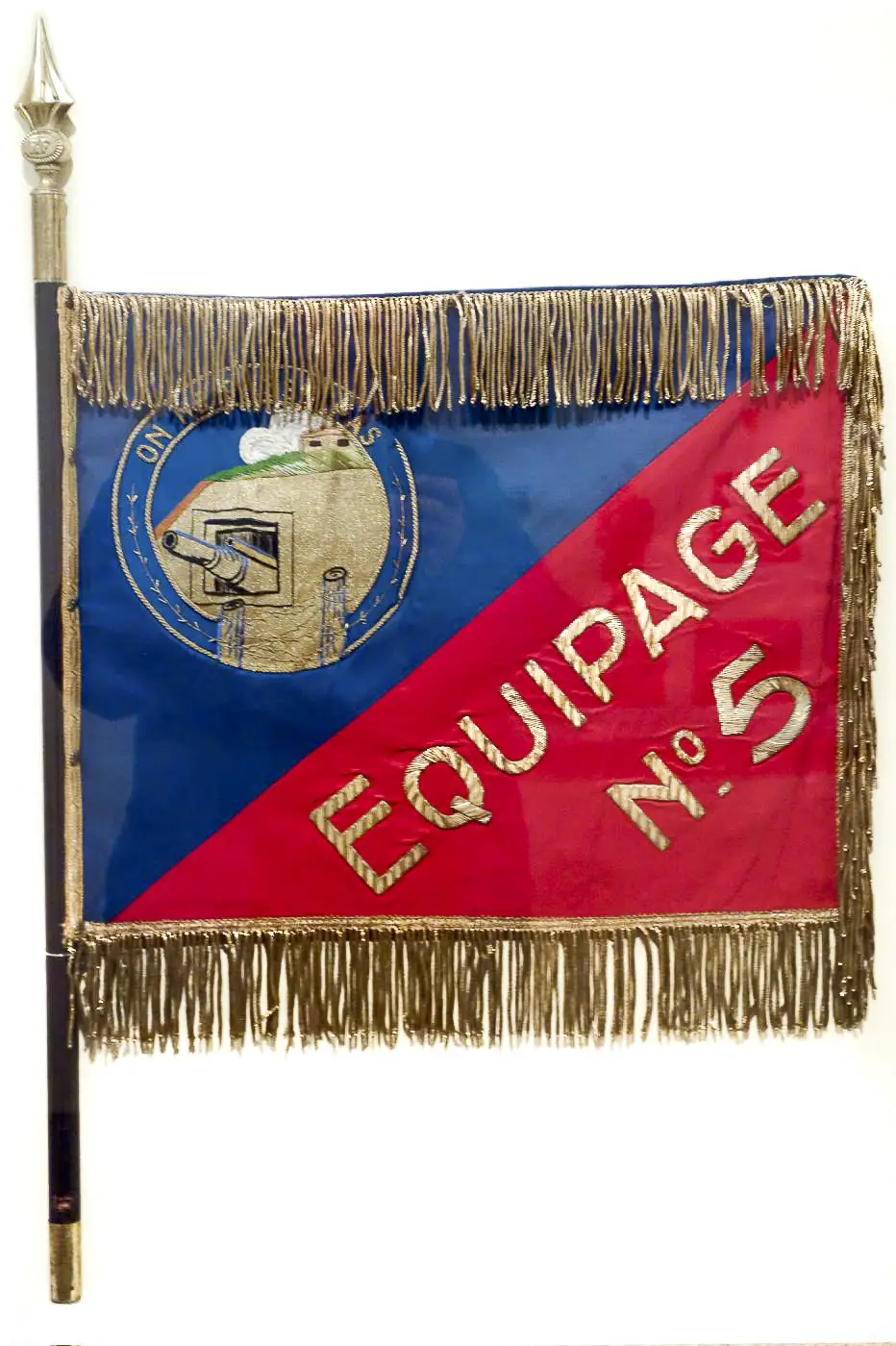 Ligne Maginot - SAINT ROCH (SHR) - (Ouvrage d'artillerie) - Fanion de l'ouvrage 
Equipage N°5
(Musée de l'ouvrage) - Michel Teiten