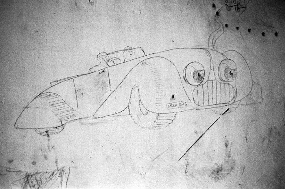 Ligne Maginot - TLFR - TéLéPHéRIQUE DU RIMPLAS - (Téléphérique ( Recette)) - Graffiti à l'intérieur du bâtiment - Détail - LOVINY Alain