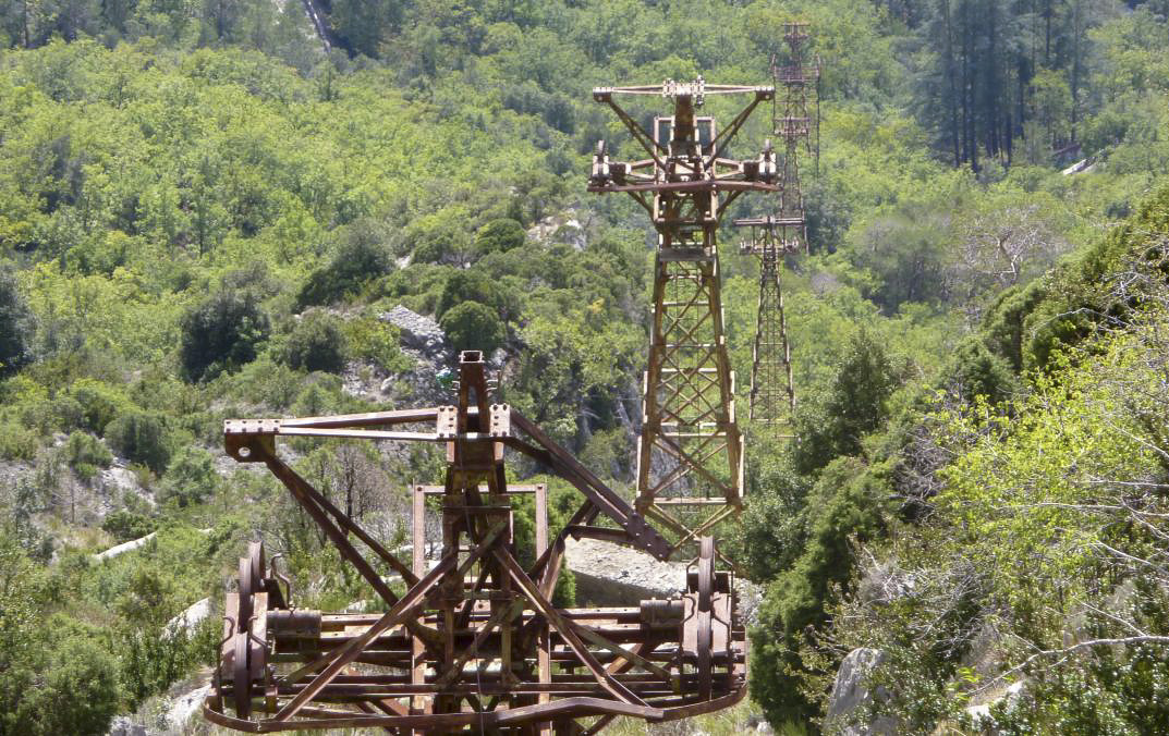 Ligne Maginot - TLFR - TéLéPHéRIQUE DU RIMPLAS - (RESEAU - Téléphérique (ligne)) - Les pylônes du téléphérique - ELLENA-CUNY