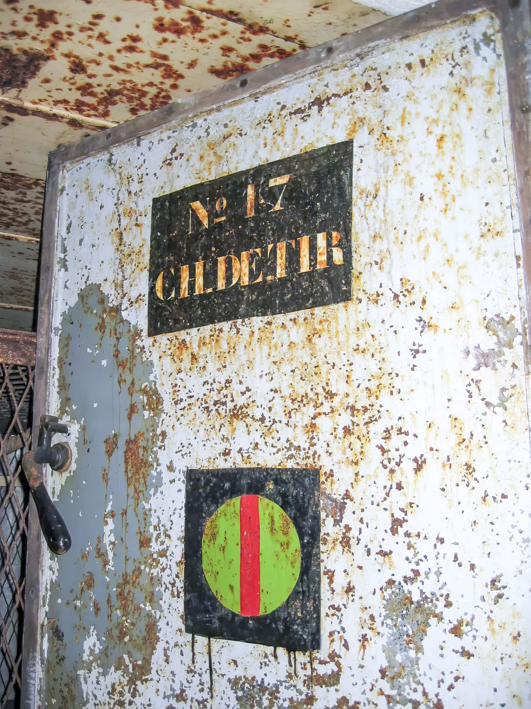 Ligne Maginot - OBERHEIDE - A14 - (Ouvrage d'infanterie) - Porte étanche de l'une des deux chambres de tir - Michel Teiten