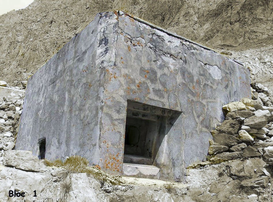 Ligne Maginot - LA ROUE - (Ouvrage d'infanterie) - Le bloc 1
Le camouflage peint se devine encore - ZEIG Marc