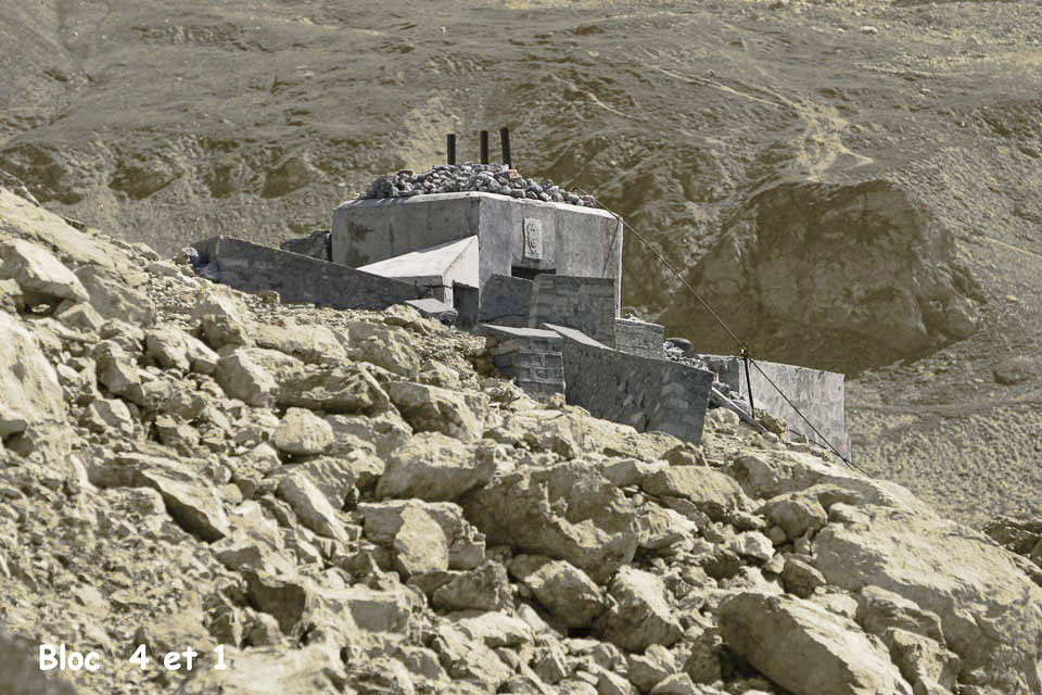 Ligne Maginot - LA ROUE - (Ouvrage d'infanterie) - Les blocs 4 et 1