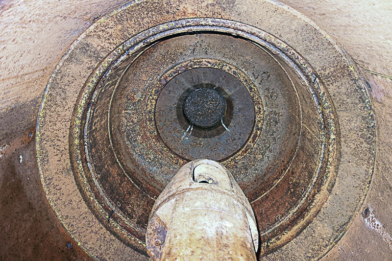 Ligne Maginot - PAS DU ROC - (Ouvrage d'artillerie) - Bloc 1
L'intérieur de la cloche lance grenade