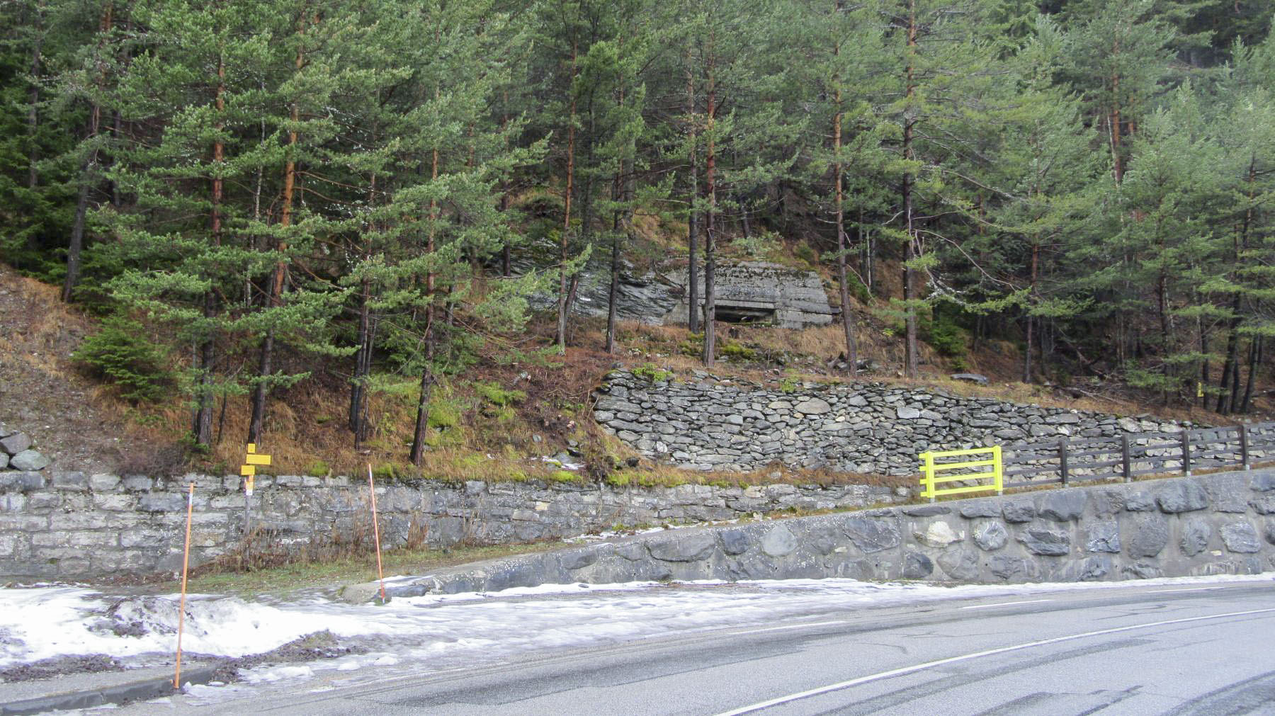 Ligne Maginot - PONT DU NANT - (Blockhaus pour arme infanterie) - Après des travaux de débroussaillage, le blockhaus est désormais bien visible depuis la RD 1006 - Jean Berthier