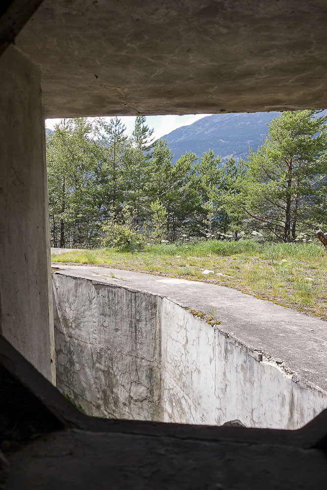 Ligne Maginot - SAINT ANTOINE - (Ouvrage d'artillerie) - Bloc 1
Etage supérieur
Vue depuis le créneau FM de défense rapprochée