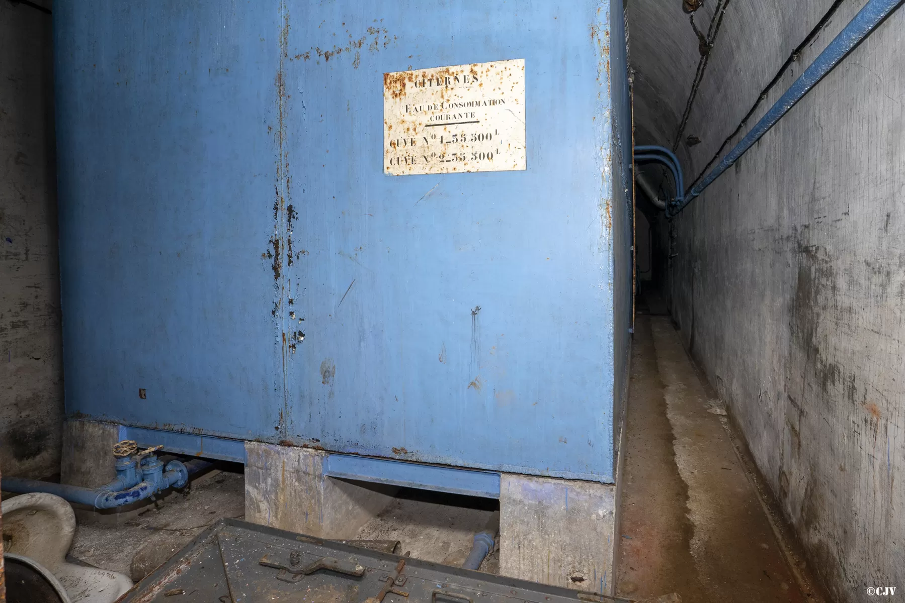 Ligne Maginot - SAPEY - (Ouvrage d'artillerie) - Cuves de stockage de l'eau - Lia VERMEULEN