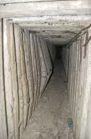 Ligne Maginot - LARCHE (L) - (Ouvrage d'infanterie) - Éboulement du couloir principal chez l’entrée