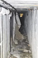 Ligne Maginot - LARCHE (L) - (Ouvrage d'infanterie) - Éboulement du couloir principal chez le magasin aux vivres