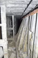 Ligne Maginot - LARCHE (L) - (Ouvrage d'infanterie) - Éboulement du couloir principal en dortoir; 2016