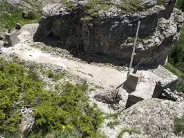 Ligne Maginot - PA 2018 - (Blockhaus pour arme infanterie) - L'ensemble vu de dessus. L'entrée est à droite.