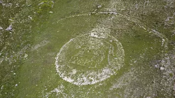 Ligne Maginot - COL DE BUFFERE - (Casernement) - Les restes d'un géoglyphe