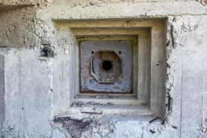 Ligne Maginot - COL DE GRANON - (Ouvrage d'infanterie) - Bloc 3
Créneau FM