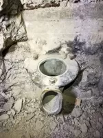 Ligne Maginot - COL DE GRANON - (Ouvrage d'infanterie) - Le bloc 3 
Evacuation des douilles du jumelage de mitrailleuses