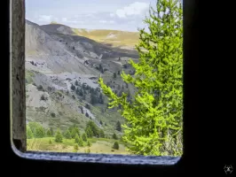Ligne Maginot - COL DE GRANON - (Ouvrage d'infanterie) - Bloc 3
Vu depuis le créneau 