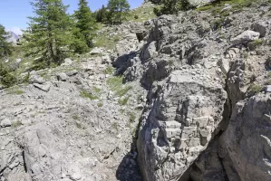Ligne Maginot - LES ACLES EST  (TRANCHéE) - (Divers) - Tranchée reliant partiellement l'abri est et la pilule supérieure, et permettant le tir vers le col des Acles