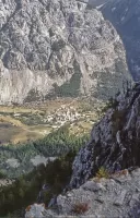 Ligne Maginot - L'OLIVE (BATTERIE CAVERNE) - (Position d'artillerie préparée) - Vue vers Plampinet en bas dans la vallée de Clarée
