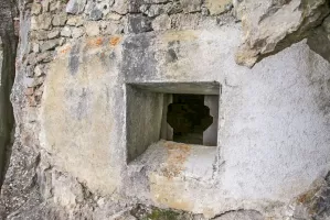 Ligne Maginot - L'OLIVE (BATTERIE CAVERNE) - (Position d'artillerie préparée) - Bloc Echelle