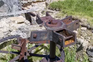 Ligne Maginot - PLAMPINET-L'OLIVE (RECETTE HAUTE) - (Téléphérique ( Recette)) - Détail du mécanisme du téléphérique