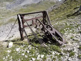 Ligne Maginot - TéLéPHéRIQUE BUFFERE-TETE NOIRE (STATION HAUTE) - (Téléphérique ( Recette)) - Téléphérique construit par le 4° Génie. Utilisation à définir.
Station Haute