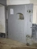 Ligne Maginot - JANUS - (Ouvrage d'artillerie) - Bloc 1
La porte blindée