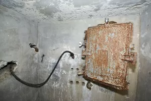 Ligne Maginot - CRETE DU JANUS - (Chambre de coupure) - Le répartiteur de la chambre de coupure